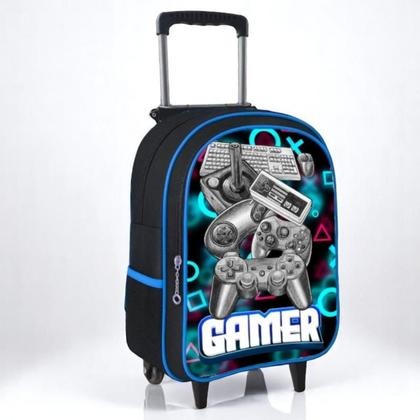 Imagem de Mochila Rodinha Masculina Infantil Escolar Reforçada Grande Criança