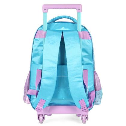 Imagem de Mochila Rodinhas 18 Com Alça Stitch Fluffy Azul Luxcel