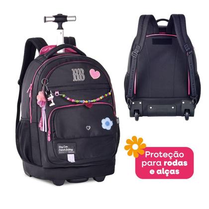 Imagem de Mochila Rodinhas Escolar Meninas Rebecca Bonbon Premium