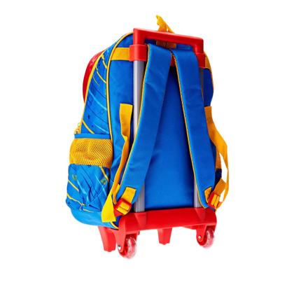 Imagem de Mochila Rodinhas Escolar Os Aventureiros Luccas Neto Azul 