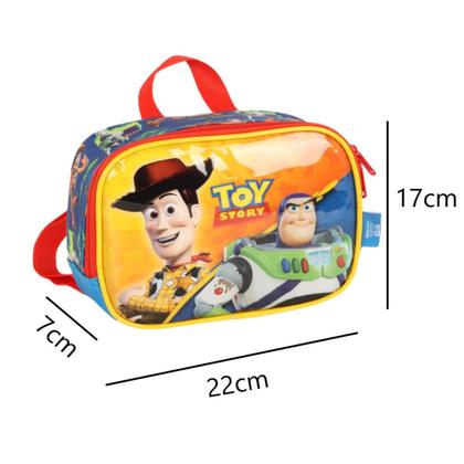 Imagem de Mochila Rodinhas Laranja Escolar Luxcel ToyStory e Lancheira