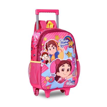 Imagem de Mochila Rodinhas Maria Clara Jp Youtube Infantil Rosa Clio