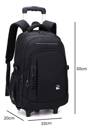 Imagem de Mochila Rodinhas Notebook 17 Impermeável Reforçado Trabalho