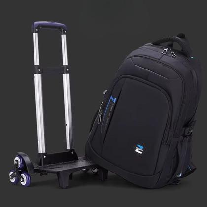 Imagem de Mochila Rodinhas Notebook 17 Impermeável Reforçado Trabalho