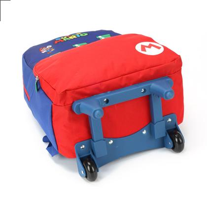 Imagem de Mochila Rodinhas Super Mario Bros Juvenil Escolar Bolsa Rodas Infantil Reforçada Menino Menina