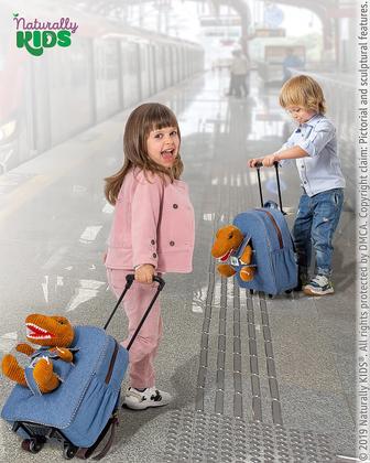 Imagem de Mochila rolante Toddler Suitcase Dinosaur Naturally KIDS