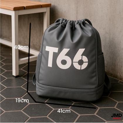 Imagem de Mochila Saco Impermeável T66 Corda Ajustável + Base Com Zíper