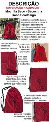 Imagem de Mochila Saco - Sacochila Goóc Ecodesign Esportiva