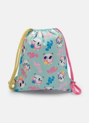 Imagem de Mochila Saquinho Puket Unicórnio Aloha Azul Claro 1l Meninas
