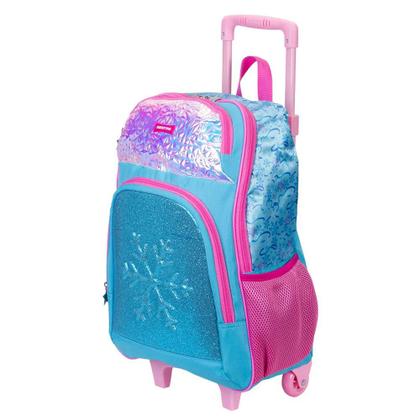 Imagem de Mochila Sestini Com Rodinhas Y Fantasy Escolar Azul e Rosa