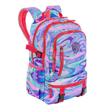 Imagem de Mochila Sestini Grande Capricho Abstract Colorido Aura