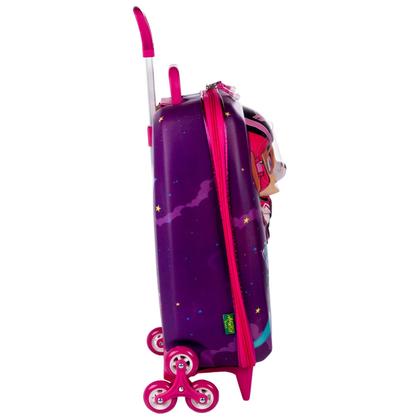 Imagem de Mochila Skye Patrulha Canina Rosa Escolar Infantil De Rodinhas - Maxtoy By Diplomata