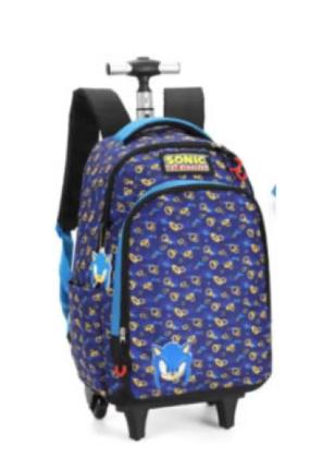 Imagem de Mochila sonic   com rodas azul   mc47015so