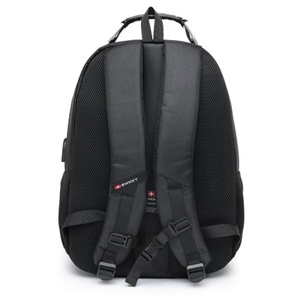 Imagem de Mochila Swicky Bolsa Executiva Entrada USB e Fone Notebook Grande Espaçosa Reforçada