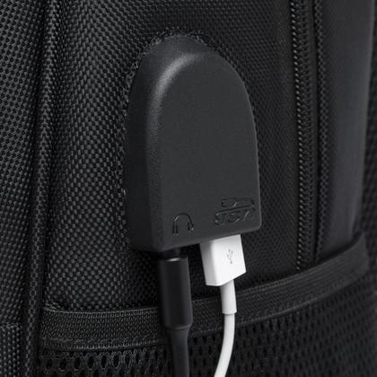 Imagem de Mochila Swicky Bolsa Executiva Entrada USB e Fone Notebook Grande Espaçosa Reforçada