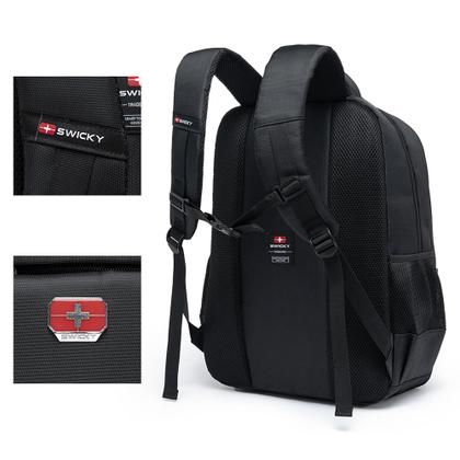 Imagem de Mochila Swicky Executiva Casual Espaçosa Reforçada Notebook 23L