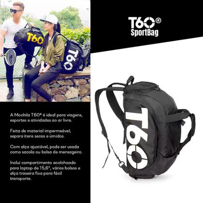 Imagem de Mochila T60 Transversal Fitness Natação Camping Bagagem