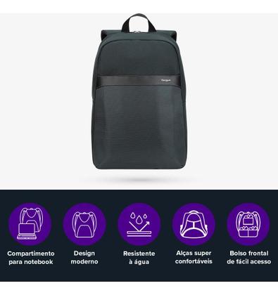 Imagem de Mochila Targus TSB96001 para Notebook 15,6 Pol  Resistente, Elegante e Espaçosa