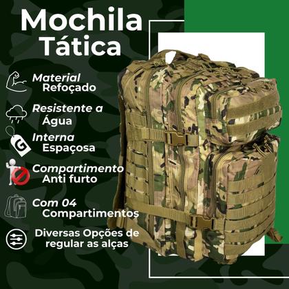 Imagem de Mochila Tática Militar Grande Forte Impermeável 50 Litros