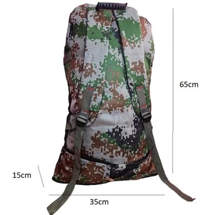 Imagem de MOCHILA TATICA MILITAR GRANDE TRILHA CAMPING VIAGEM EXPANSIVEL RESISTENTE A AGUA REFORCADA CAMUFLADA 5 BOLSOS Cor:Verde