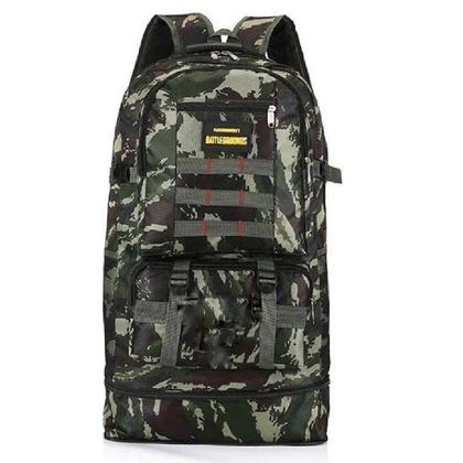 Imagem de MOCHILA TATICA MILITAR GRANDE TRILHA CAMPING VIAGEM EXPANSIVEL RESISTENTE A AGUA REFORCADA CAMUFLADA 5 BOLSOS Cor:Verde