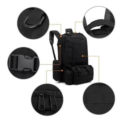 Imagem de Mochila Tática Militar Pochete Grande Modular Defender 60L 1438-6