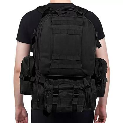 Imagem de Mochila Tática Militar Pochete Grande Modular Defender 60L 1438-6