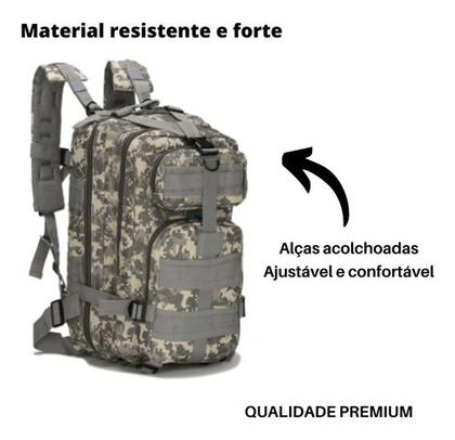 Imagem de Mochila Tática Militar Reforçada Multiuso Impermeável 30l