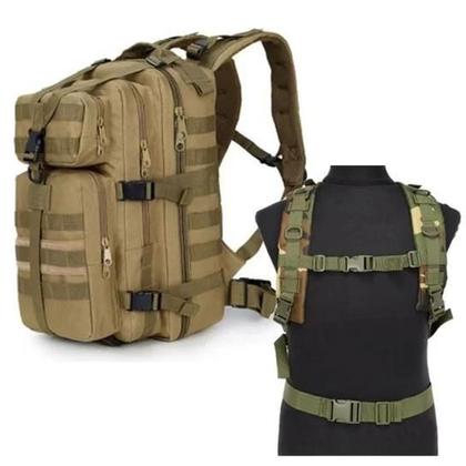 Imagem de Mochila Tático Militar Extreme Impermeável Mochila Acampamento Cargueira Viagens Exército, Mais Cinto Tático Militar Cinto