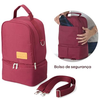 Imagem de Mochila Térmica Amamente+ One Ice com Potes para Leite Materno 200ml Super Mamãe Trocador Portátil