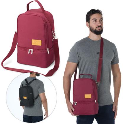 Imagem de Mochila Térmica Amamente+ One Ice com Potes para Leite Materno 200ml Super Mamãe Trocador Portátil