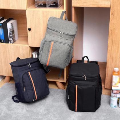 Imagem de Mochila Termica Bag Multiuso Trilha Camping Preto Organiz