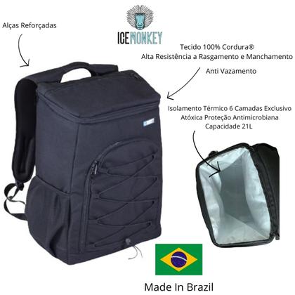 Imagem de Mochila Térmica Cooler 21 L Bolsa Anti Vazamento para Bebidas Alimentos Cerveja Praia Camping
