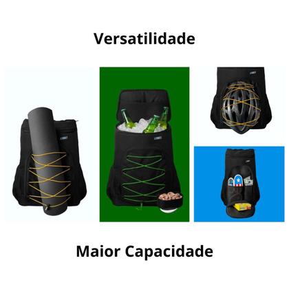 Imagem de Mochila Térmica Cooler 21 L Bolsa Anti Vazamento para Bebidas Alimentos Cerveja Praia Camping