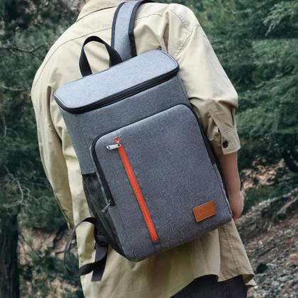 Imagem de Mochila Térmica Cooler Grande 25L Cerveja Gelada por Horas Refrigera por até 18H Impermeável, Ideal para Praia, Camping Churrasco