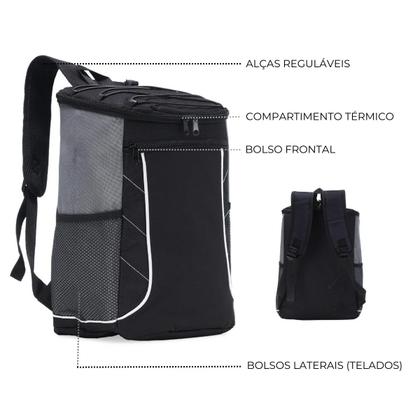 Imagem de Mochila Térmica Impermeável 18 Litros Cooler Bag Freezer Cerveja Gelo Praia Camping Alça Resistente