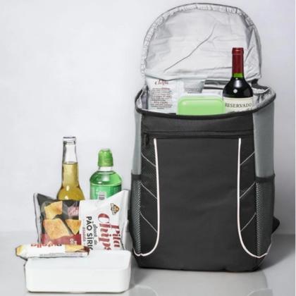 Imagem de Mochila Térmica Impermeável 18 Litros Cooler Bag Freezer Cerveja Gelo Praia Camping Alça Resistente