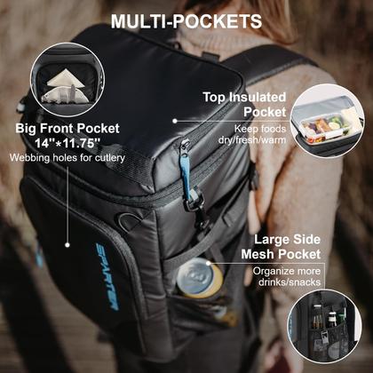 Imagem de Mochila Térmica Isolada SPARTER 21L - À Prova de Vazamentos - Capacidade para 45 Latas