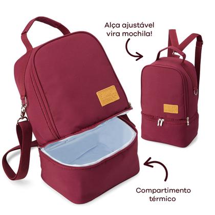 Imagem de Mochila Térmica para Armazenar Leite Materno Super Mamãe + Trocador Portátil