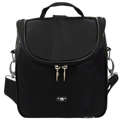 Imagem de Mochila Térmica Preta 4L Marmita Lancheira Escolar Adolescente Adulto Compacta Trabalho Academia Viagem Frutas Bebidas Discreta