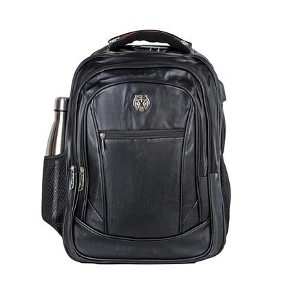 Imagem de Mochila Tigre Executiva Couro Cadeado Antifurto Masculina Feminina Preta 