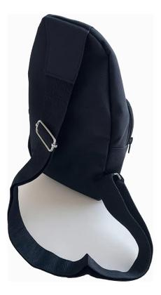 Imagem de Mochila tiracolo masculina para viagem ao ar livre esportiva mochila tiracolo (Preto)