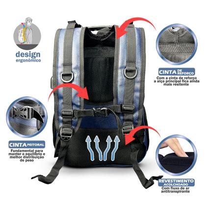 Imagem de Mochila Trabalho Notebook Resistente Faculdade Universidade