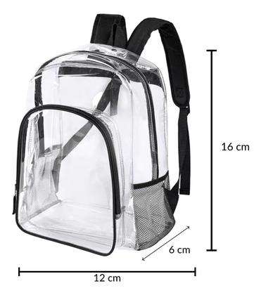 Imagem de Mochila Transparente Moderna Passeio Praia Lançamento 2025