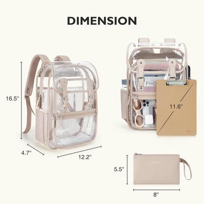 Imagem de Mochila Transparente Mommore Heavy Duty - PVC Resistente e Espesso