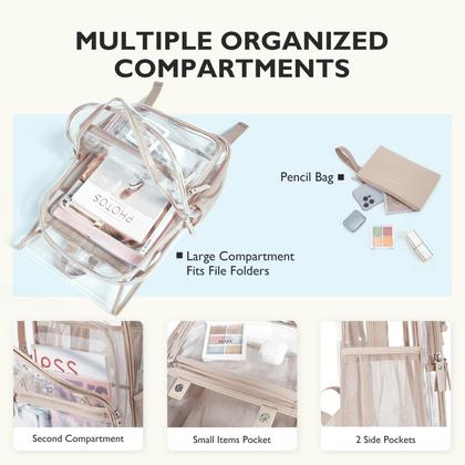 Imagem de Mochila Transparente Mommore Heavy Duty - PVC Resistente e Espesso