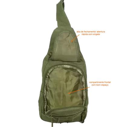Imagem de Mochila Transversal Em Lona Brasil Ja8016