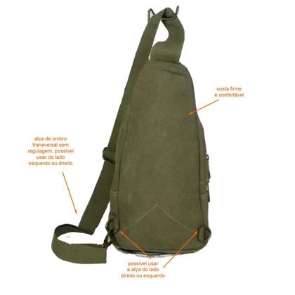 Imagem de Mochila Transversal Em Lona Brasil Ja8016