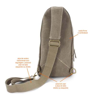 Imagem de Mochila Transversal Em Lona Brasil Ja8016
