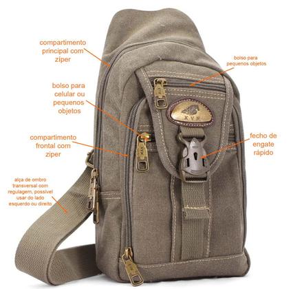 Imagem de Mochila Transversal Em Lona Brasil Ja8016